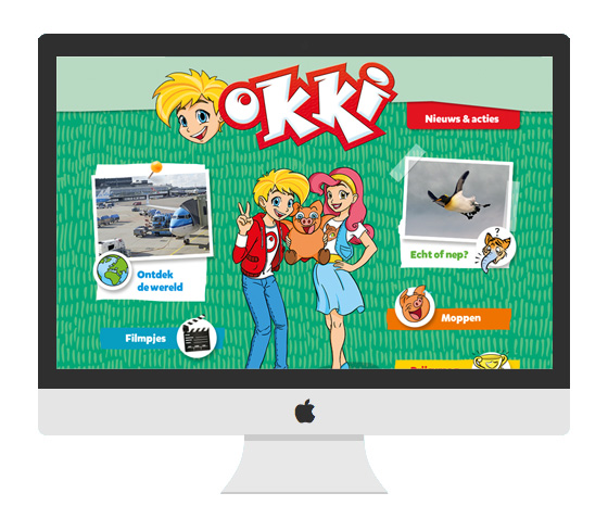 Okki - Blink uitgevers webdesign